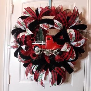 Holiday Truck Wreath
